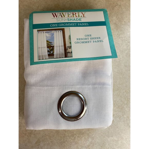 Waverley Sun Shade One Resort Sheer  Grommet Panel  52"x 108" NEW Without Packag - Picture 4 of 4